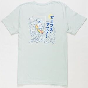 NWT Snoopy Surfs Up Surfing T-Shirt Boys XL Youth Peanuts Tillys Streetwear